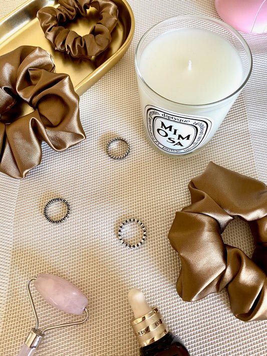 * CHESTNUT * SCRUNCHIES