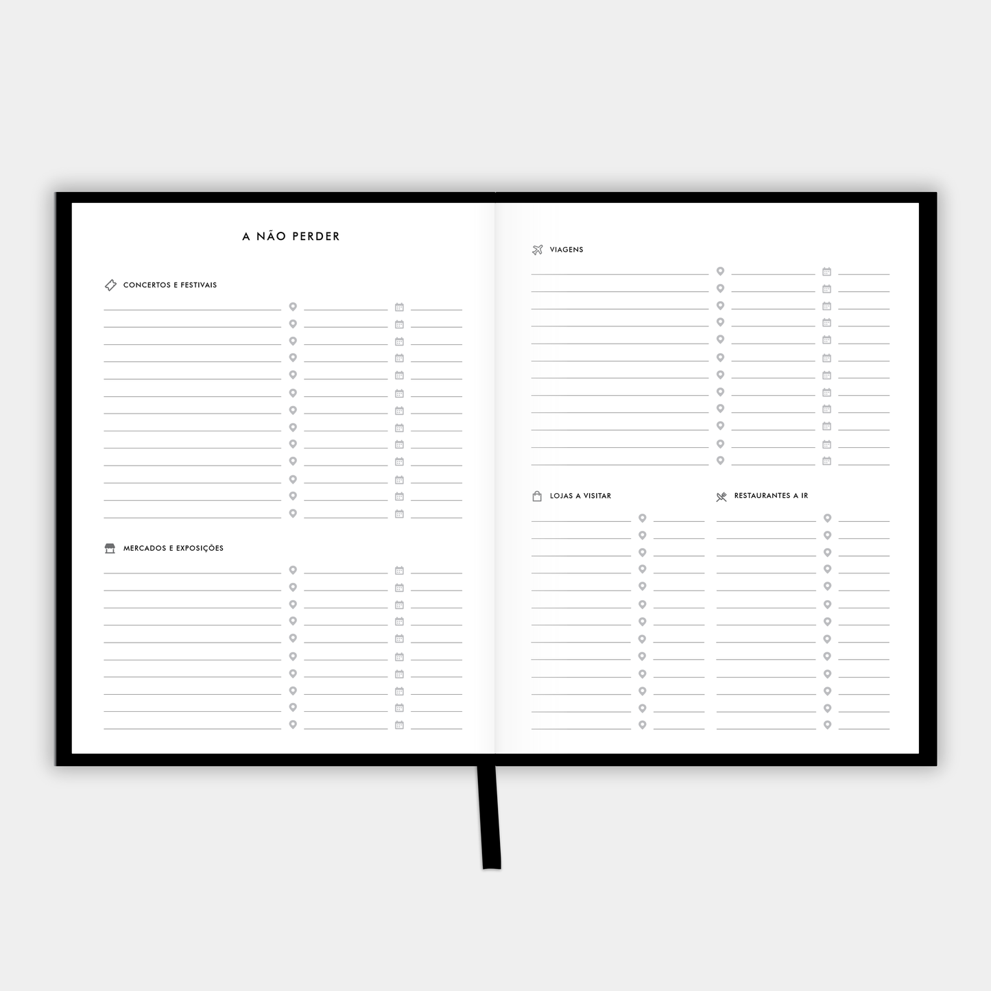 The LIFE PLANNER™ UNDATED • BLACK