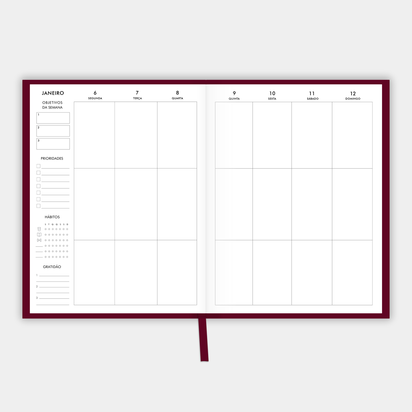 The LIFE PLANNER™ 2026 • BURGUNDY