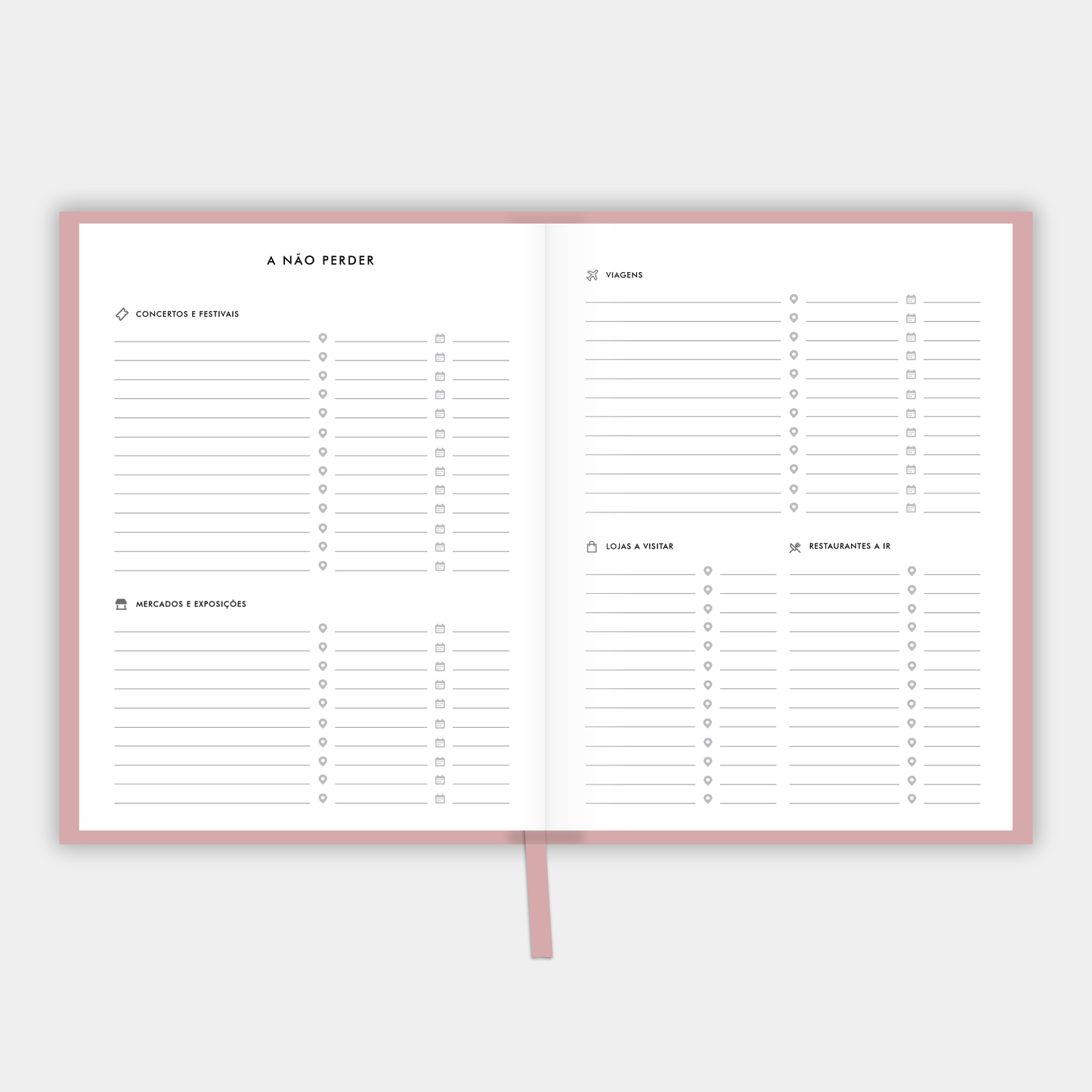 LIFE PLANNER UNDATED • ROSE QUARTZ